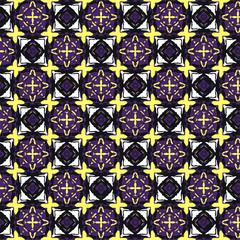 Abstract geometric pattern in ornamental style. Seamless desing texture for greeting card.