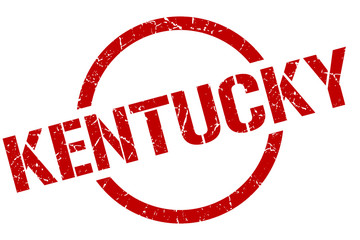 Kentucky stamp. Kentucky grunge round isolated sign