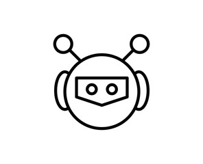 Bot line icon