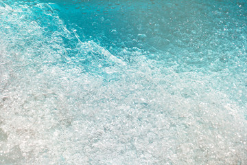 blue water with bubbles and blue drops background