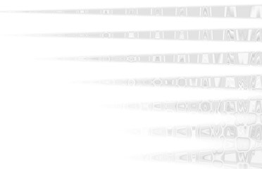 Gray background with graphic pattern texture. Abstract white template with small details, lines and curves.