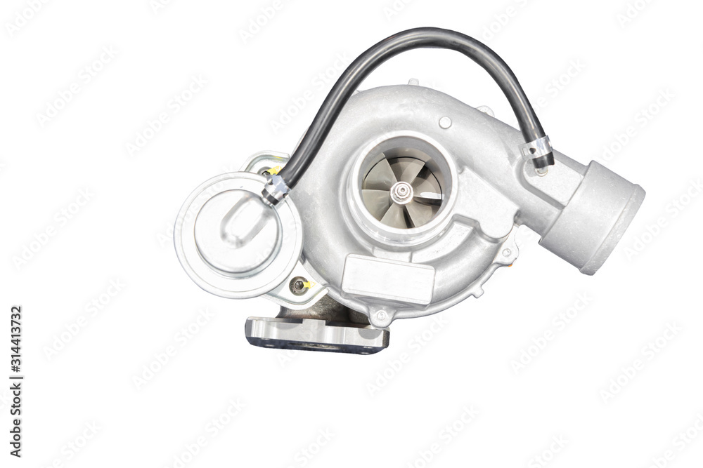 Wall mural turbo charger for diesel combusion engine