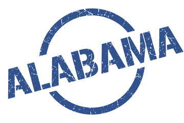 Alabama stamp. Alabama grunge round isolated sign