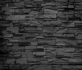 Black brick wall