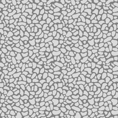 Vector seamless abstract pattern looking like natural stone pavers or leather or leopard texture. Light gray on dark gray.