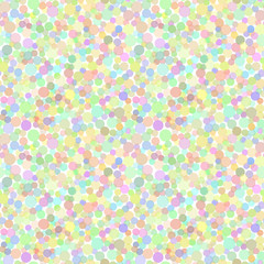 Seamless vector background consisting of circles of different diameters, colors and transparency arranged randomly