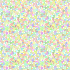 Seamless vector background consisting of circles of different diameters, colors and transparency arranged randomly