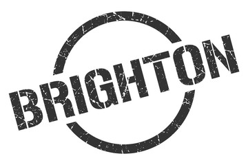 Brighton stamp. Brighton grunge round isolated sign