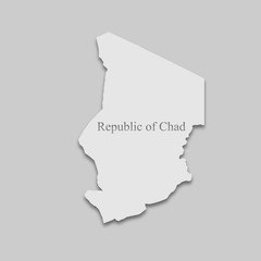 Map of the Republic of Chad