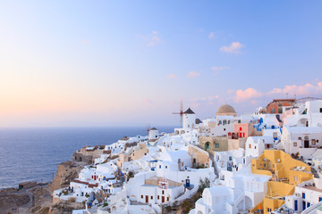 Fototapeta premium Oia, Santorini - widok wieczorny - 02