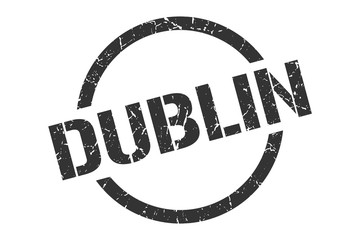 Dublin stamp. Dublin grunge round isolated sign