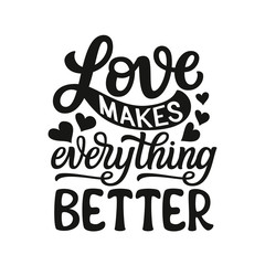 Love typography quote
