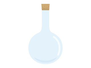 栓をしたフラスコのイラスト