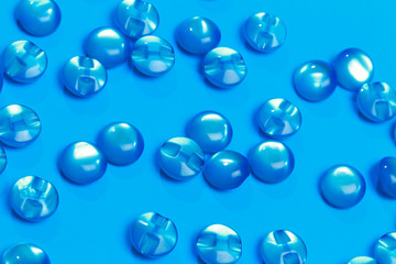 collection of vintage cloth button on colored background  - Image