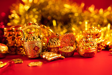 Chinese New Year Gold decoration Auspicious item