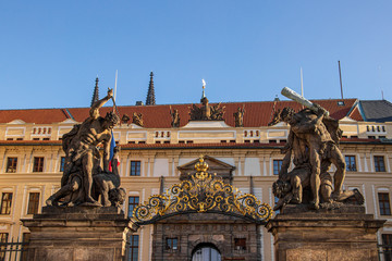 Entrance to Prague castle, day time