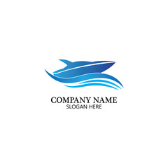 boat logo template,ship icon design,illustration element vector