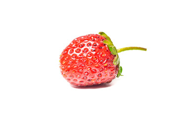 Fresh strawberries isolated on a white background