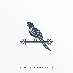Fototapeta premium Hing Bird Illustration Vector Template.