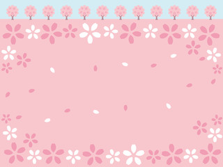 フレーム＿桜並木＿天