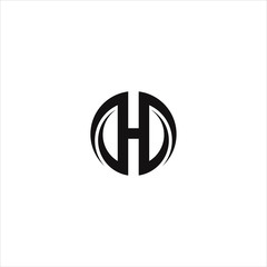 Fototapeta premium H letter vector logo abstract