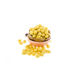 nuts or Peanuts with Crispy Coated on a background new.