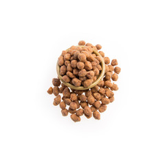 nuts or Peanuts with Crispy Coated on a background new.