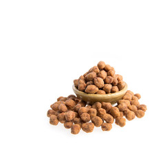 nuts or Peanuts with Crispy Coated on a background new.