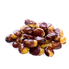 nuts or Salted broad beans or vicia faba on a background new.