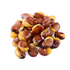 nuts or Salted broad beans or vicia faba on a background new.