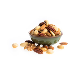 nuts or mix nuts on a background new.