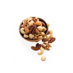 nuts or mix nuts on a background new.