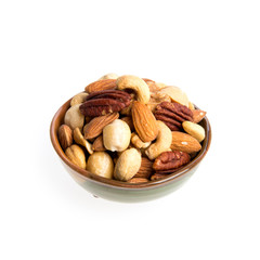 nuts or mix nuts on a background new.