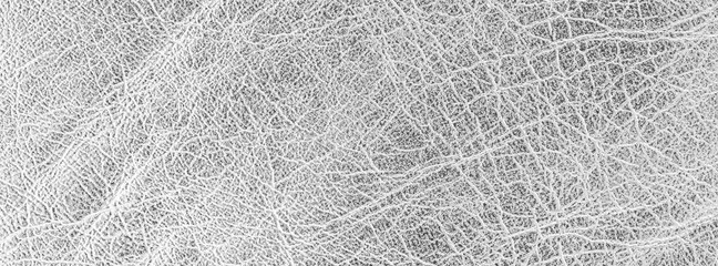 close up shot of bright silver leather texture for banner background