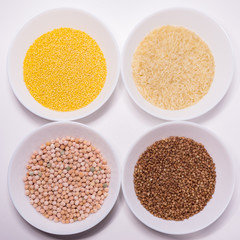 pantry, plate, seed, dry peas, grain, table, health, nutrition, cereal, groats, isolated, peas, agricultural, heap, mix, various, healthy, background, buckwheat, lentils, food, rice, collection, dry, 