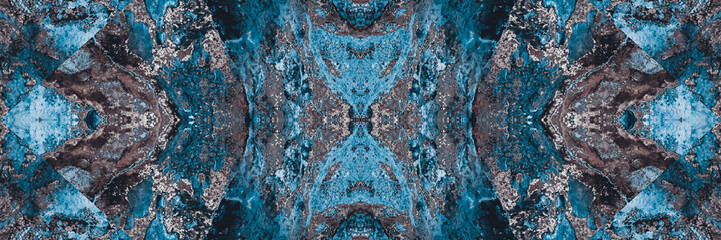 Abstract Blue Silver Texture Banner