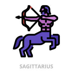 Fototapeta na wymiar Astrology_sagittarius icon