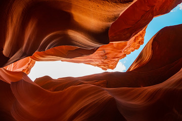 Antelope Canyon lights and rocks arizona usa