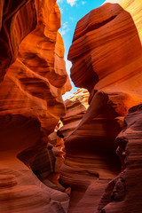 Antelope Canyon lights and rocks arizona usa