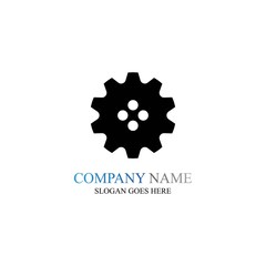 Gear Logo Template vector icon illustration