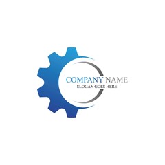 Gear Logo Template vector icon illustration