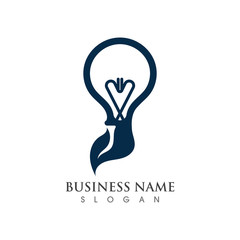 Light bulb creative Logo symbol vector template design