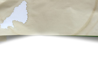 Obraz premium torn paper isolated on white background