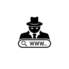 Private secure browser icon on a white background.