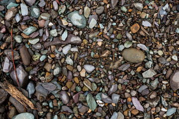 The texture of a shallow river stone. Pebble Background Image