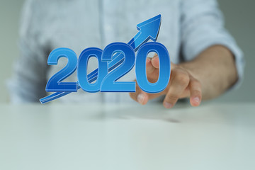 year 2020 business solution concept
