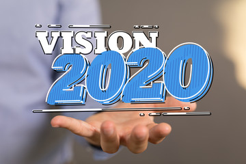 year 2020 business solution concept