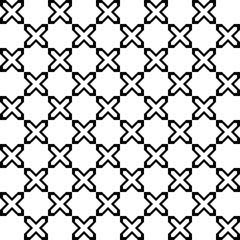 White x mark sign or cross symbol repeat pattern on white background vector. Cross logo background.