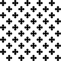 Fototapeta premium Black cross sign or plus symbol repeat pattern on white background vector. Cross logo background.