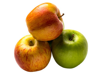 Isolated fresh apple on a white background